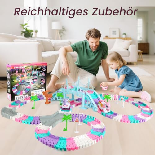 Autorennbahn ab 3 4 5 6 7 8 Jahre, Rennbahn Spielzeug Kinder – Ansicht 2