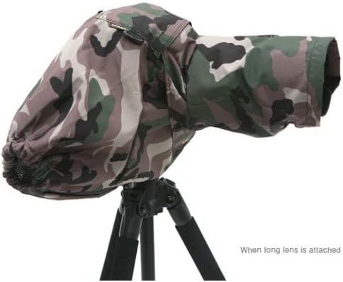 Matin DSLR SLR Camera 300mm Long Lens Deluxe Rain Cover Professional V2 - Camouflage Woodland