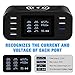 immagine 2Orangeck Stazione di Ricarica con Caricatore Wireless, 8 Porte Base di Ricarica (Una QC 3.0 e Un Type-C) Caricatore USB con LED Schermo USB Charger per iPhone Samsung Huawei Smartphone e Tablet