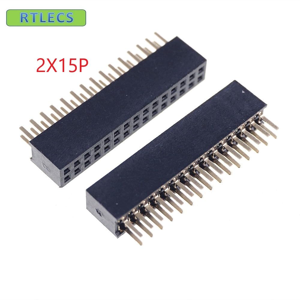 Wiring Connecting Terminals - 10pcs 2x15 P 30 pin 1.27mm Pitch Pin Header Female Dual Row Straight Through Hole DIP Rohs