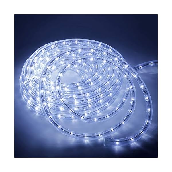 kefflum LED Lichtschlauch,led schlauch, Lichterkette Licht Leiste 36LEDs/M Schlauch für Innen und Außen IP65 12M…