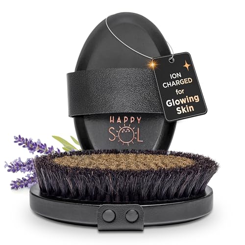 Copper Dry Brushing Body Brush for Lymphatic Drainage - Ion Charged Copper Bristles for Glowing Skin Improve Blood Circulation and Reduce Stress