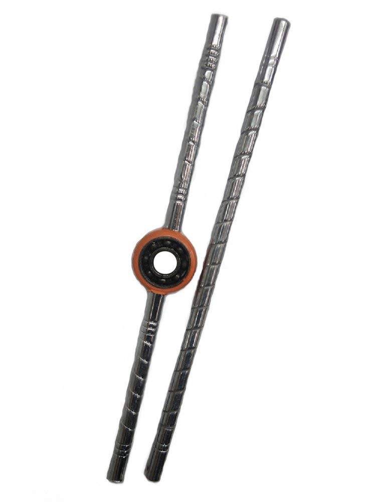 DMS RETAIL Cover Bearing Stainless Steel Dandiya Garba Sticks for Navratri Celebration Pack of 2 Pair - Image 2 thumbnail
