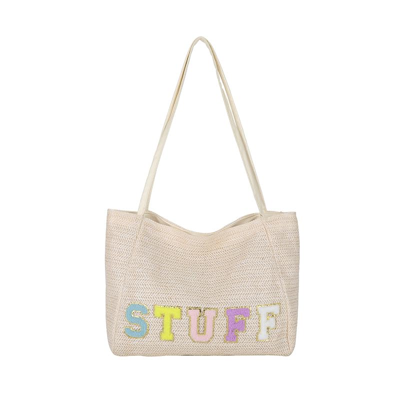 Sac à main pour femme en toile cabas imprimé alphabet personnalisé tendance