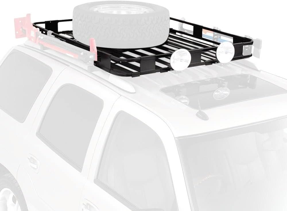 Surco S5084 Safari Roof Rack Basket, 50" x 84" x 5", Black, for Select