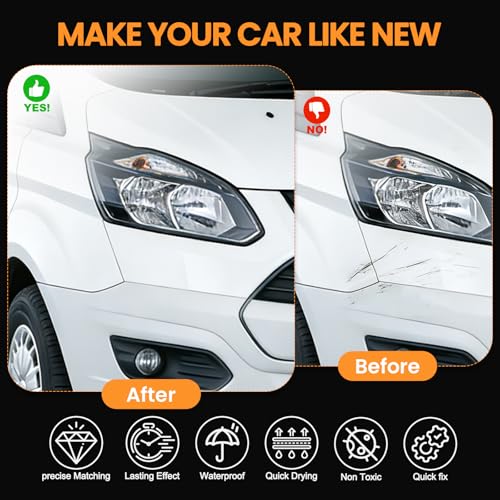 Image of Celestial Silver Metallic(1J9) Touch Up Paint for TOYOTA | 2-In-1 Car Scratch Remover Pen, Car Paint Scratch Repair Kit for Scratches, Chips & Nicks,2-PCS SET