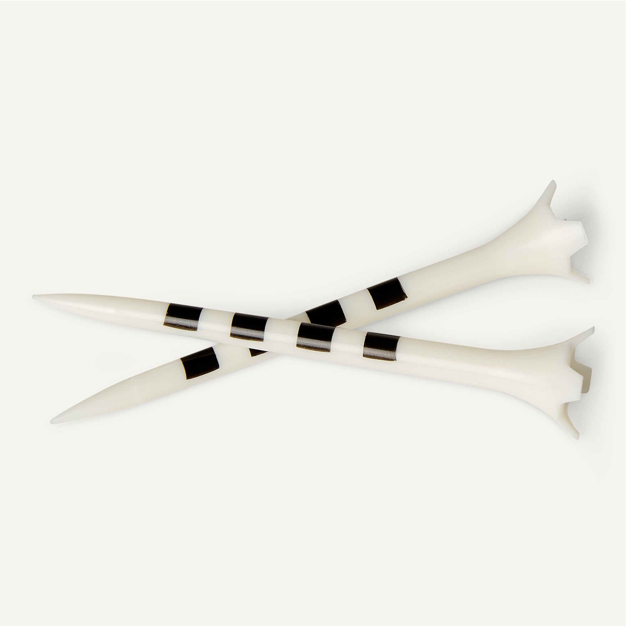 Amazon Basics Tees de Golf avec Système de Marquage de Hauteur - Tees en Plastique Recyclé avec Tête à 4 Pointes - Accessoires de Golf - Blanc - Lot de 100 - 3