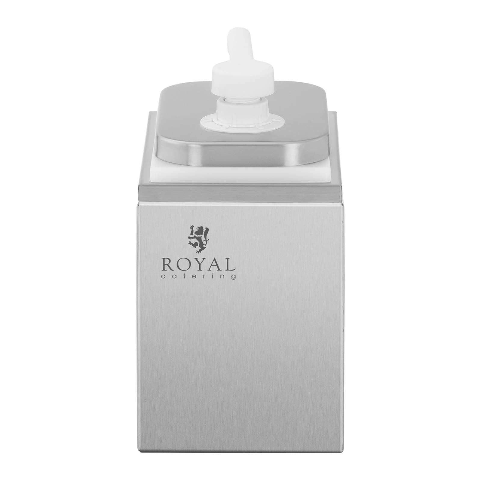 Royal Catering RCDI-2L Saucenspender Pumpstation Pumpspender Senfspender Dosierspender 1 Pumpen 1 L