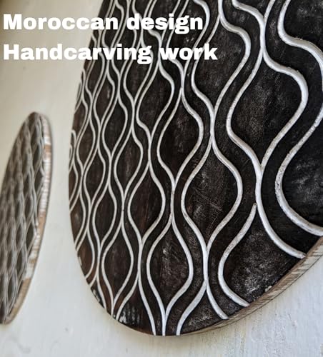Image of DE KRAFTSMAN wall panels for living room CARVED STYLE wall decor handcarved antique wall panel (MOROCCA CARVED)