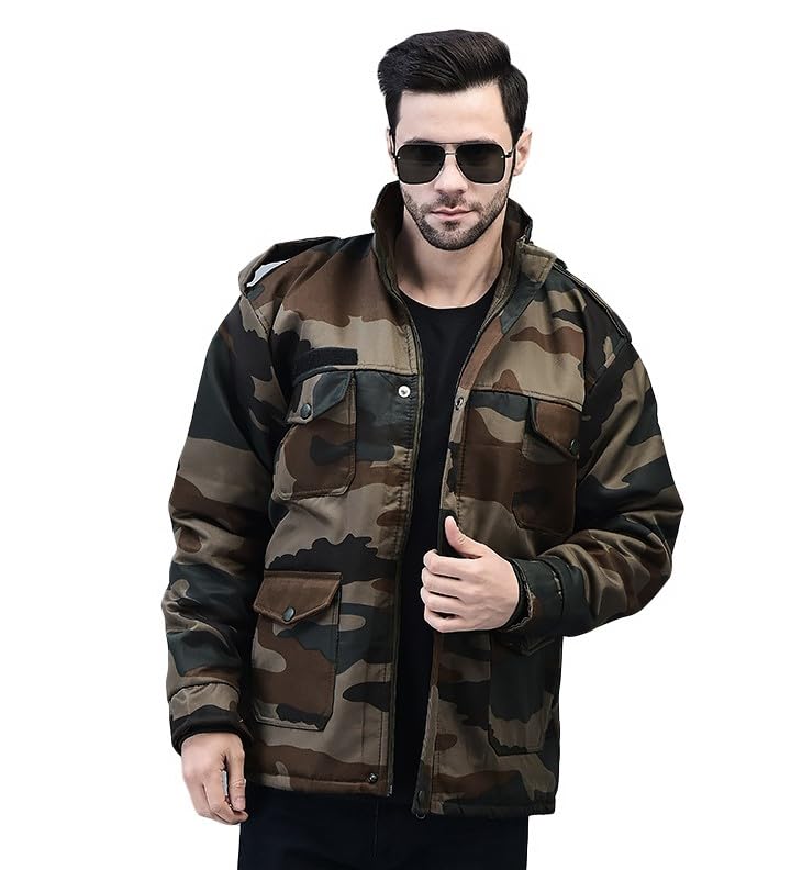 Squad UniformsArmy Jacket Uniform- Camouflage(Army/Military)/ Full sleeves with Fur inside