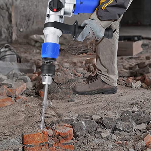 Abbruchhammer Betonhammer Bohrhammer 6J Schlagkraft 1500W Leistung SDS inkl. Spitz- und Flachmeißel und Koffer – Bild 7