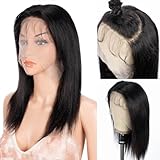 Style Icon 13 x 4 Straight Lace Frontal Wigs 16' Human Hair Free Part 3D Lace Frontal Wigs for Women 100% Unprocessed Human Hair Wigs with Baby Hair 150% Density (ST 16 INCHES, NATURAL)