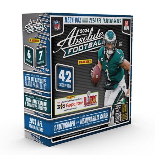 2024 Panini Absolute Football NFL Trading Cards Mega Box
