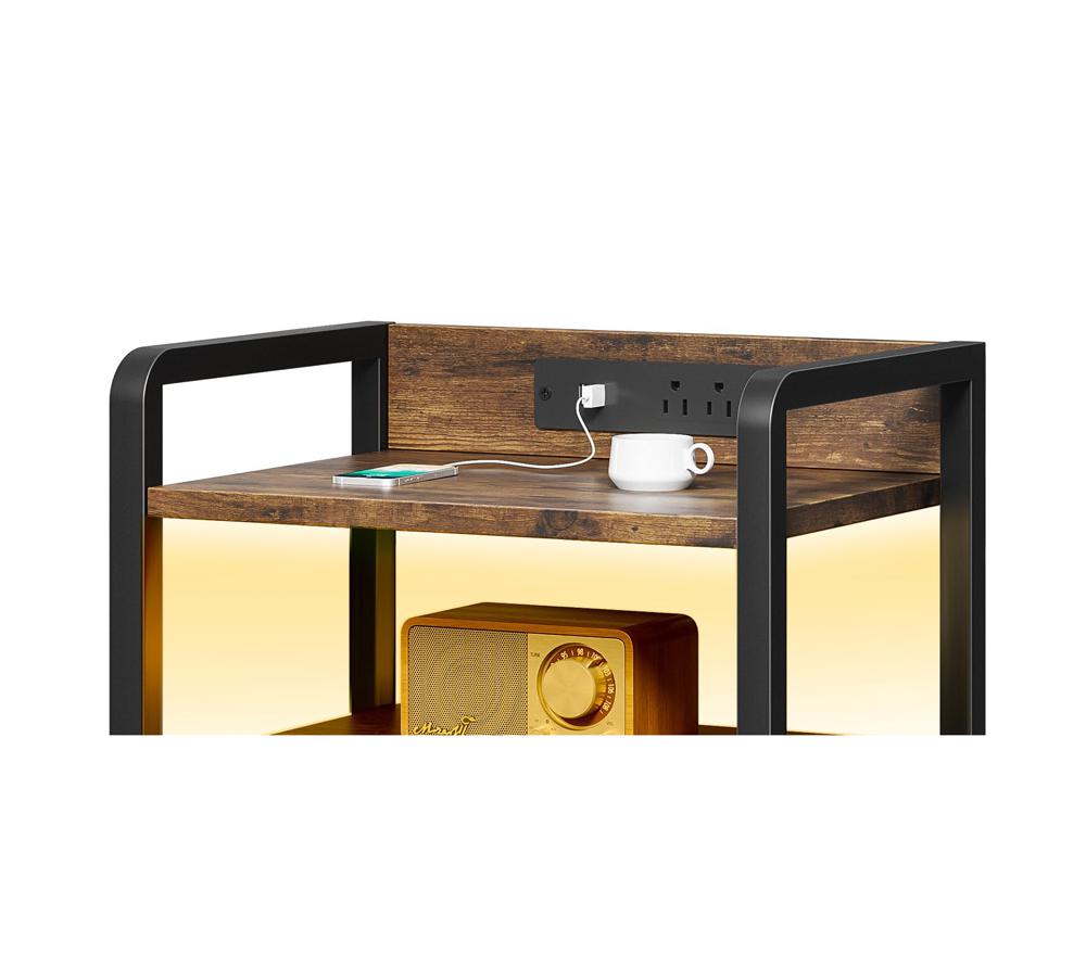 Amazon.com: Lazzanto Night Stand Bedside Table Bedroom