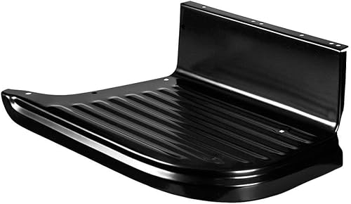 Miniatura 2 de United Pacific 170552 - Escalón de noche, lado del pasajero, acero, estilo acanalado, pintado en negro, para Chevy y GMC 1955-1959 Camión de cama