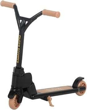Mini Folding Finger Scooter, Two Wheel Finger Board Accessories Skateboard Finger for Party Favors Finger Training Black