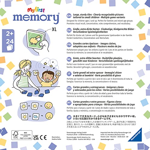 Ravensburger - 20878 - My First Memory® Fahrzeuge, Merk- und Suchspiel mit extra großen Bildkarten für Kinder ab 2 Jahren – Ansicht 7