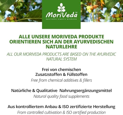 Foto von Ashwagandha Pulver - 100% Wurzelpulver - Ashwagandha fein gemahlen -hochwertige indische Schlafbeere - vegan und glutenfrei - Superfood - von MoriVeda - 250g