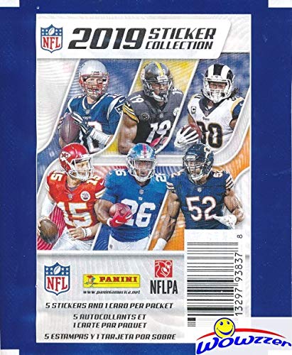 2019 Panini Nfl Football Stickers Collection Of 10 Factory Sealed Sticker Packs With 50 Mint Stickers & 10 Cards! Look For Cards & Stickers Of Patrick Mahomes, Tom Brady, Kyler Murray & More! Wowzzer! #TOP1