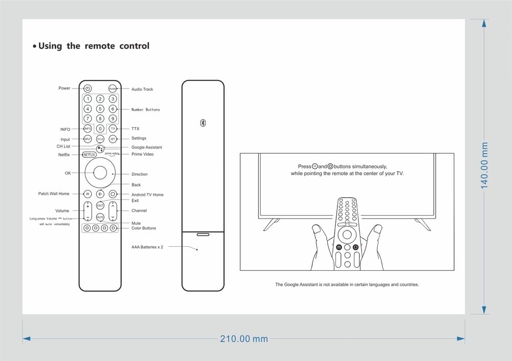 Nowy XMRM-19 zamiennik pilota zdalnego sterowania XMRM-19 zamiennik pilota do telewizora mi P1 Android Smart MI TV L43M6-6AEU L50M6-6AEU L55M6-6AEU do MI TV P1 Series L43M6-6AEU/L50M6-6AEU/L55M6-6AEU