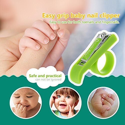 OWSOO Cortador de unhas de bebê de segurança Easy Grip Cortador de unha para recém-nascido infantil