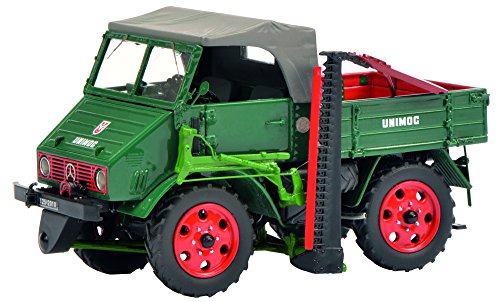Schuco 450895800-"Mercedes-Benz Unimog 2010" Fahrzeug, 1:32, grün