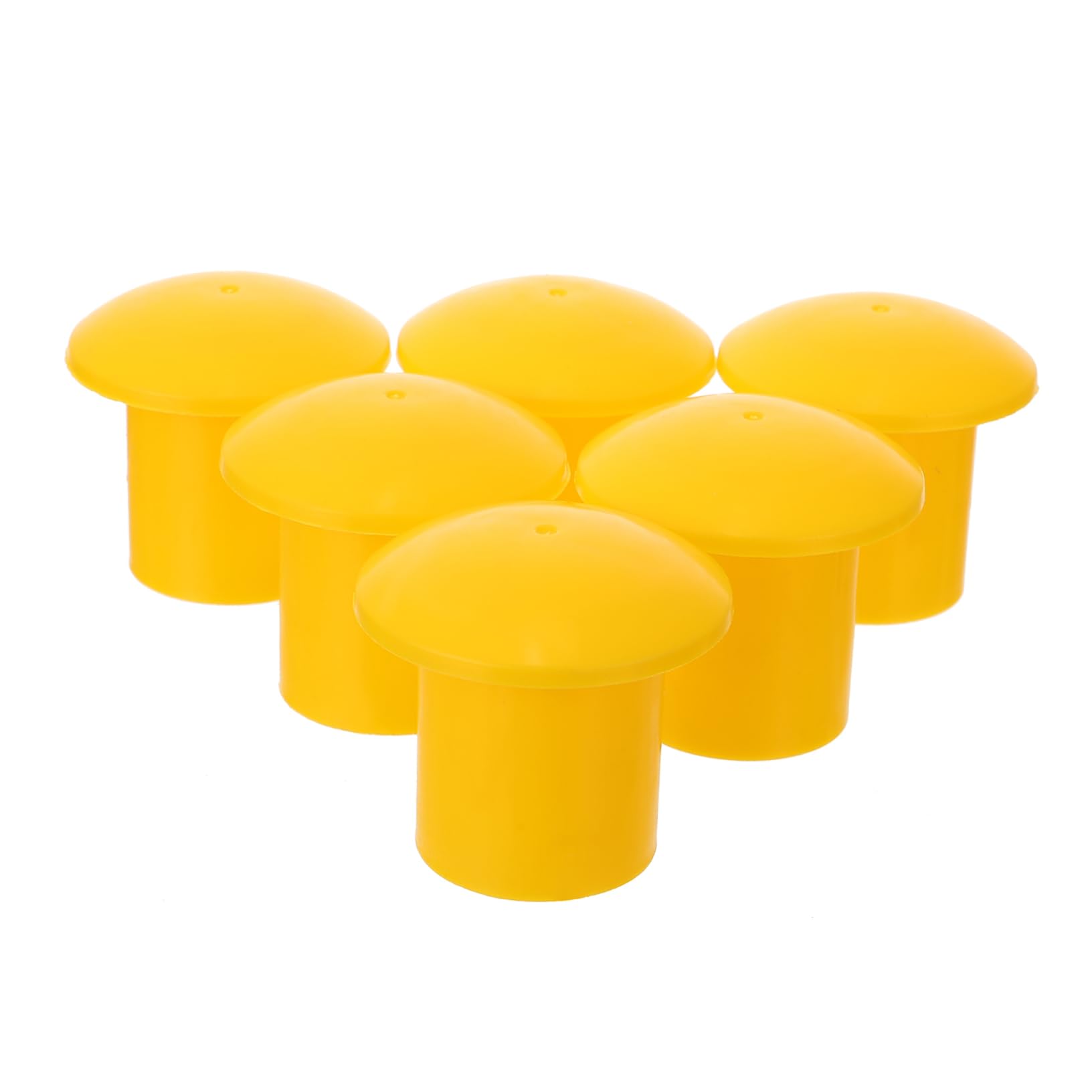 jojofuny 30 Tapas De Seguridad Para Varillas De Refuerzo Cubiertas Plásticas Tipo Hongo Alta Visibilidad 2.36X2.36X1.49 Pulgadas Protectores Para Construcción Y Obras
