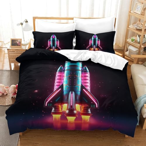Housse de couette bohème lune 200x200 avec taies en microfibre - 3
