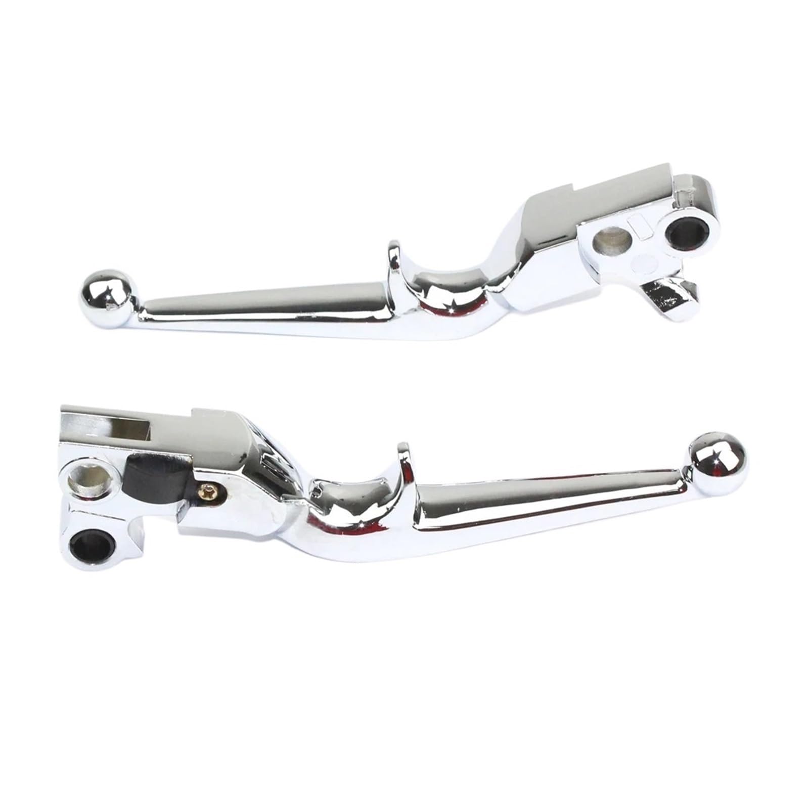 WFSOWXDM Motorcycle Levers Brake Clutch Handle Lever Chrome Motorcycle Aluminum Pump Handle Lever Brake Clutch for Harley Dyna Sportster XL883 XL1200 Softail Touring FLHR 1996-2010
