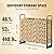 VEVOR 4.3FT Outdoor Firewood Rack with Cover, 52x14.2x46.1 in, Heavy Duty Firewood Holder & 600D Oxford Waterproof Cover for Fireplace, Patio, Indoor/Outdoor Log Storage Rack for 1/4 Cord of Firewood