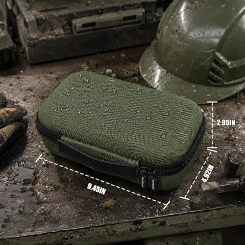 Image of Boobowl Case Compatible with HSFTOOLS HF96 / H128 / Thermal Camera, Infrared Cameras Storage Holder Box for USB Cabless(Bag Only) (Green, For TC004 / H96 / H128)
