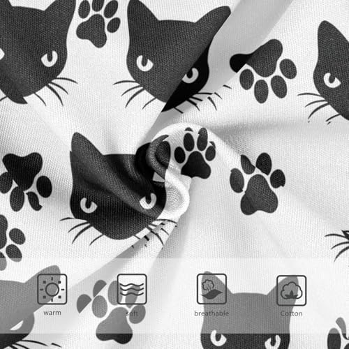 Joisal Girls Underwear Toddler 2t Cotton Panties Little Girl Print Briefs Underpants Cat Black Paw Prints3