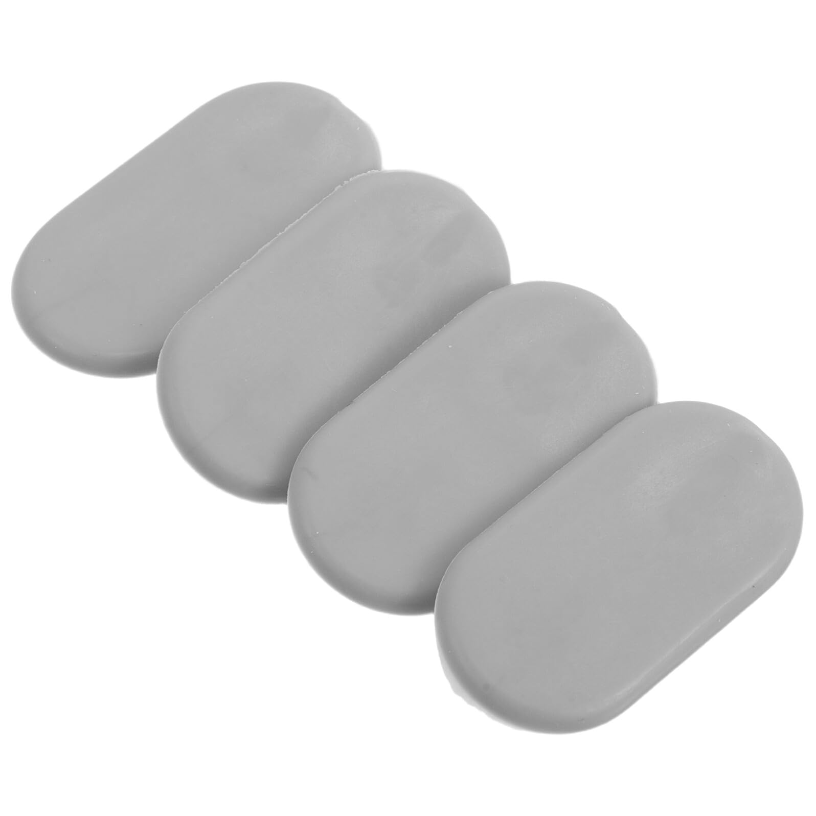 NUOBESTY 4pcs Toilet Seat Buffer Pads Toilet Seat Soft Bumpers Plastic Centring Washers Noise Dampening Stain Resistant Easy to Clean Spacers for Home and School Bathrooms