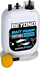 Beyond Bait Pump Portable Live Bait Aerator - Long Lasting Battery Powered Bubbler - Water Resistant Design- XL Air Stone Keep Your Bait Alive Longer