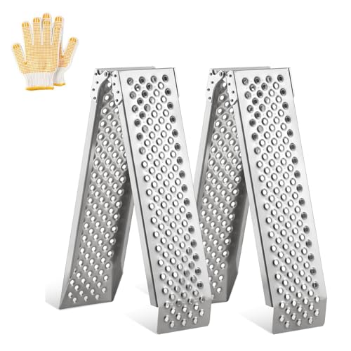 Foldable Aluminum Motorcycle Loading Ramp (Set of 2)