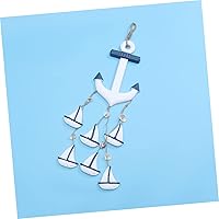 Vista 9 de DECHOUS Decoración de pared de barco de madera para playa, ancla velero, decoración del océano marino, decoración del hogar, adorno de pared