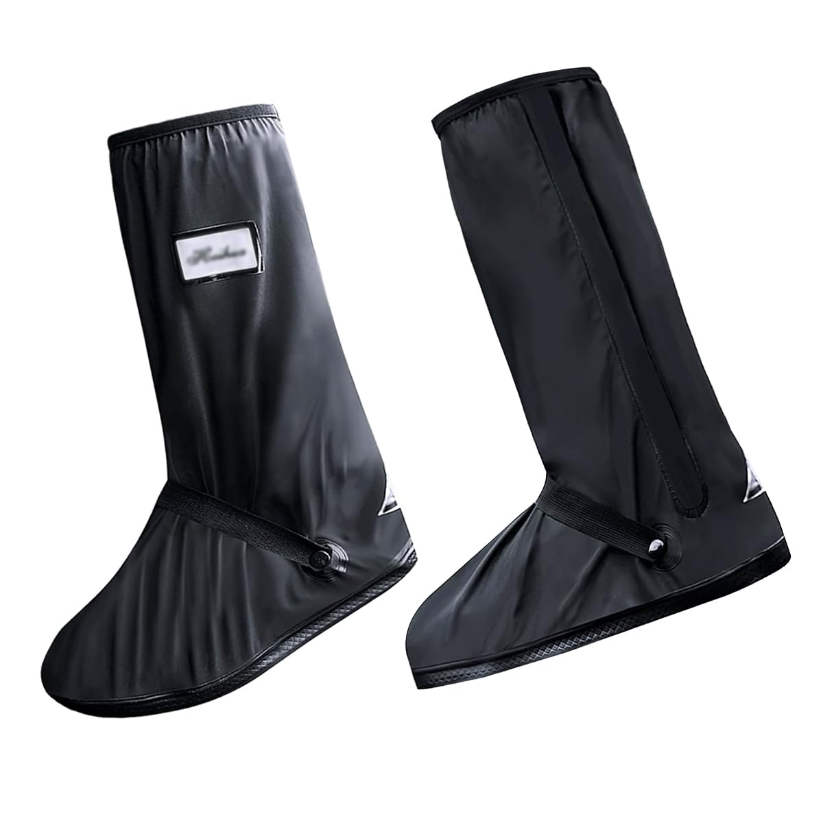 DRALCOWaterproof Shoe Covers,Reusable & Foldable Rain Snow Waterproof Boots Cover,Rain Shoe Cover with Zipper & Reflector,Suitable for Men's & Women's Rain Gear