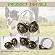 3 Sets Glocken,Glöckchen,Laute Katzen Hundeglocken,Haustier Tracker Glocken,Hundeglocken,Collar,Hundehalsbandglocken,für Halsband Tracker Haustiere,Glöckchen Halsband,Anhänger Glocken Trainieren