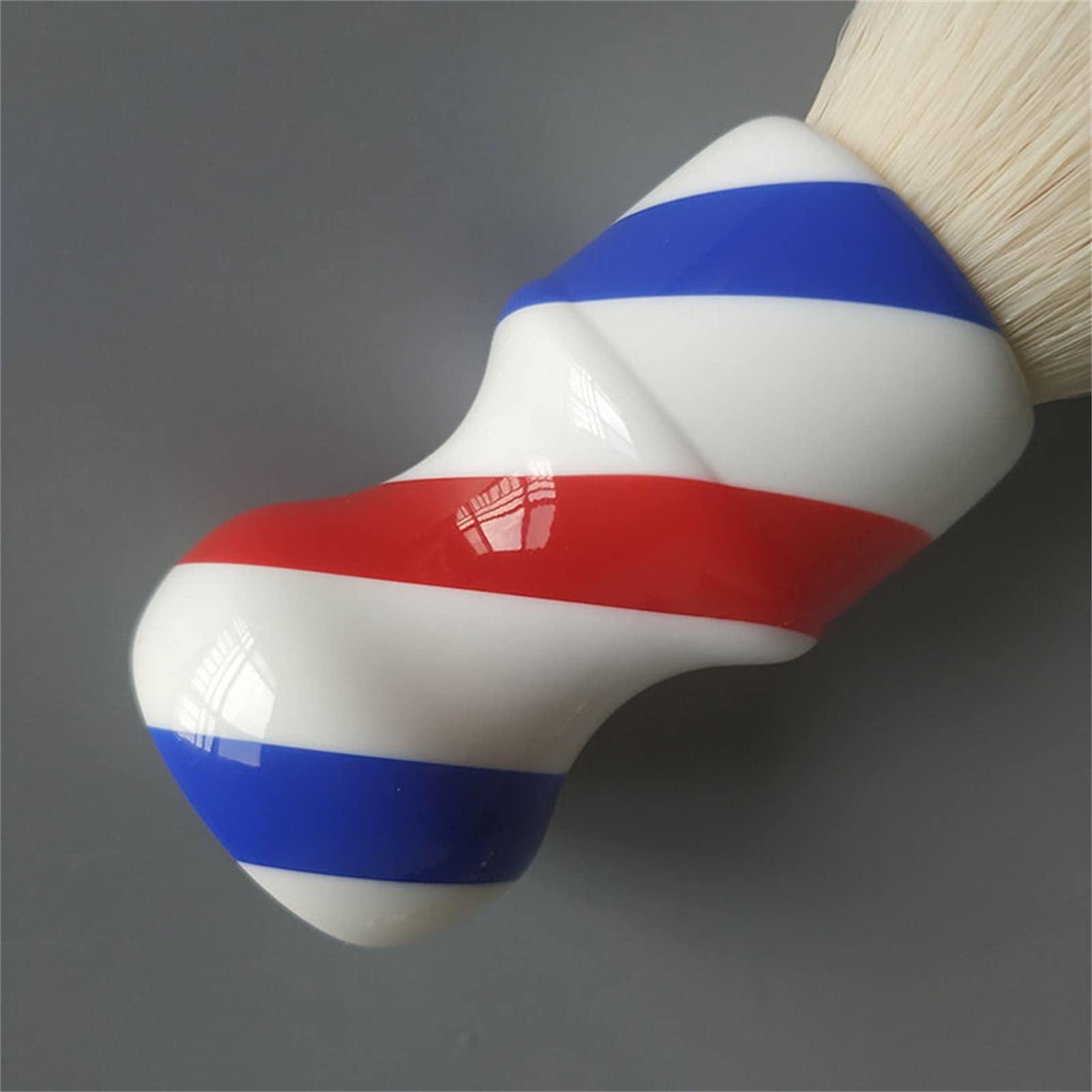 AnSafe Pennello da Barba Alta qualità Capelli di Rayon Manico in Resina Barba Sapone Pennello in Schiuma Fatto a Mano Pennello da Barba Bagnato (Colore : B)