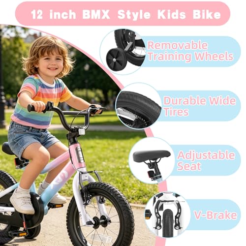 Image of XJD 12 14 16 inch Kids Bike BMX Style Bicycle for 3-10 Years Old