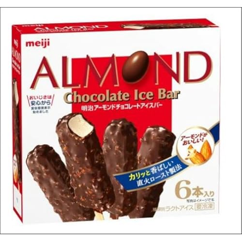 明治 アーモンドチョコレートアイスバー 47ml × 6本 8箱
