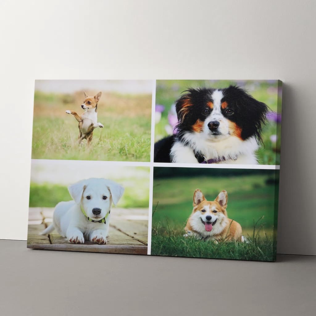 YVTMDZOT Canvas Personalised Photo,Framed Personalised Canvas with Photo,Perfect for Home Pictures,Decor and Gifts,Multiple Size Options