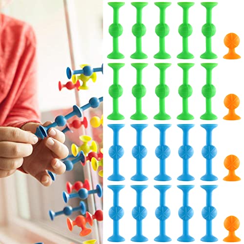 24er Set Darts mit Saugnäpfen Saugnapf Spielzeug Darts Sucker Silikon-Spielzeug Dekompression Spielzeug für Kinder und Erwachsene