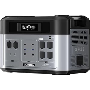 OUKITEL BP2000 Portable Power Station, 2048Wh Solar Generator with LiFePO4 Batteries, 5 x 2200W AC Outlets, LiFePO4 Battery for Home, Outdoor Camping, RV, Emergency (Solar Panel Optional)