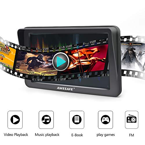 AWESAFE-Sat-Navs-for-Cars-7-Inch-Car-Sat-Nav-GPS-Navigation-Includes-Postcodes-Speed-Camera-Alerts-POI-Lane-Assistance-Truck-Lorry-Satnav-with-Sunshade