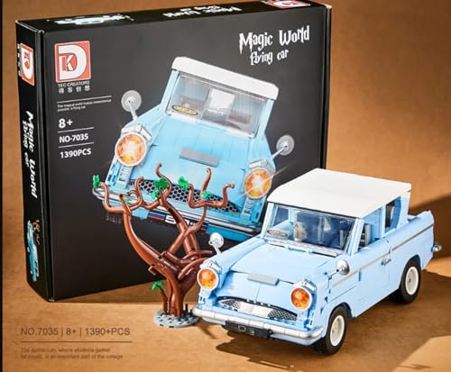 Brigamo Fliegendes Zauber Auto Anglia 105E Deluxe, 1390 Klemmbausteine