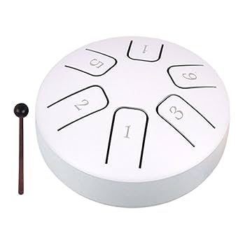 Amazon | ハンドドラム、瞑想ドラム | 3.8 インチ合金鋼ハンド