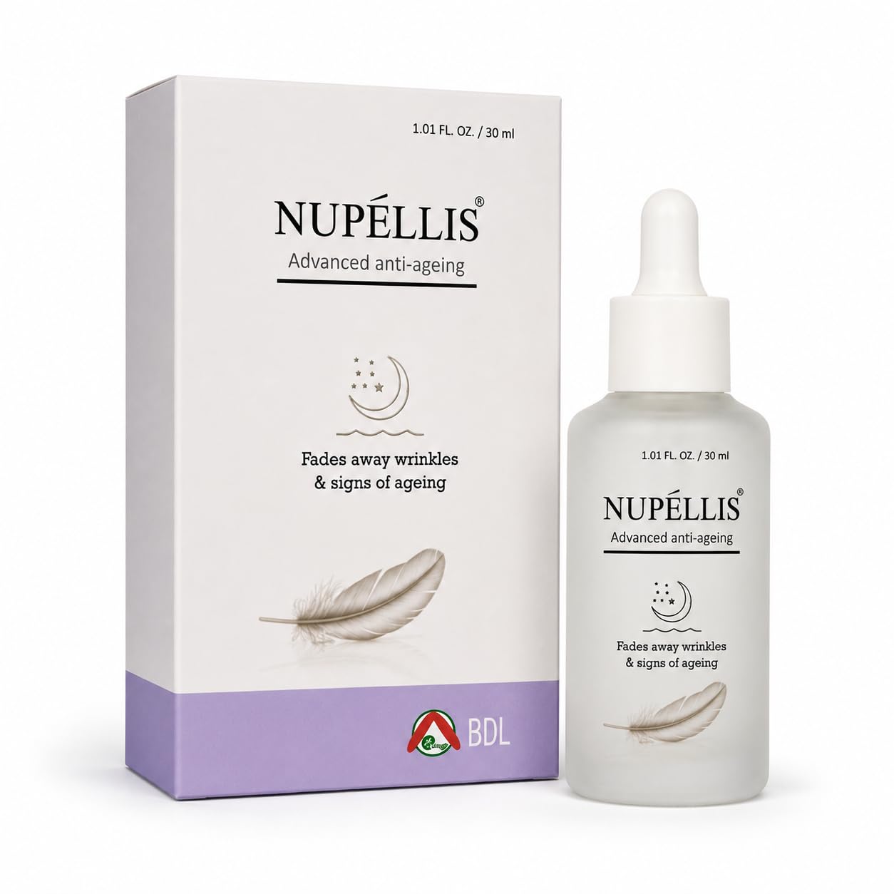 nupellis advanced anti-ageing encapsulated serum | night face serum | helps reduce fine lines, improve skin texture & hydration | 30ml