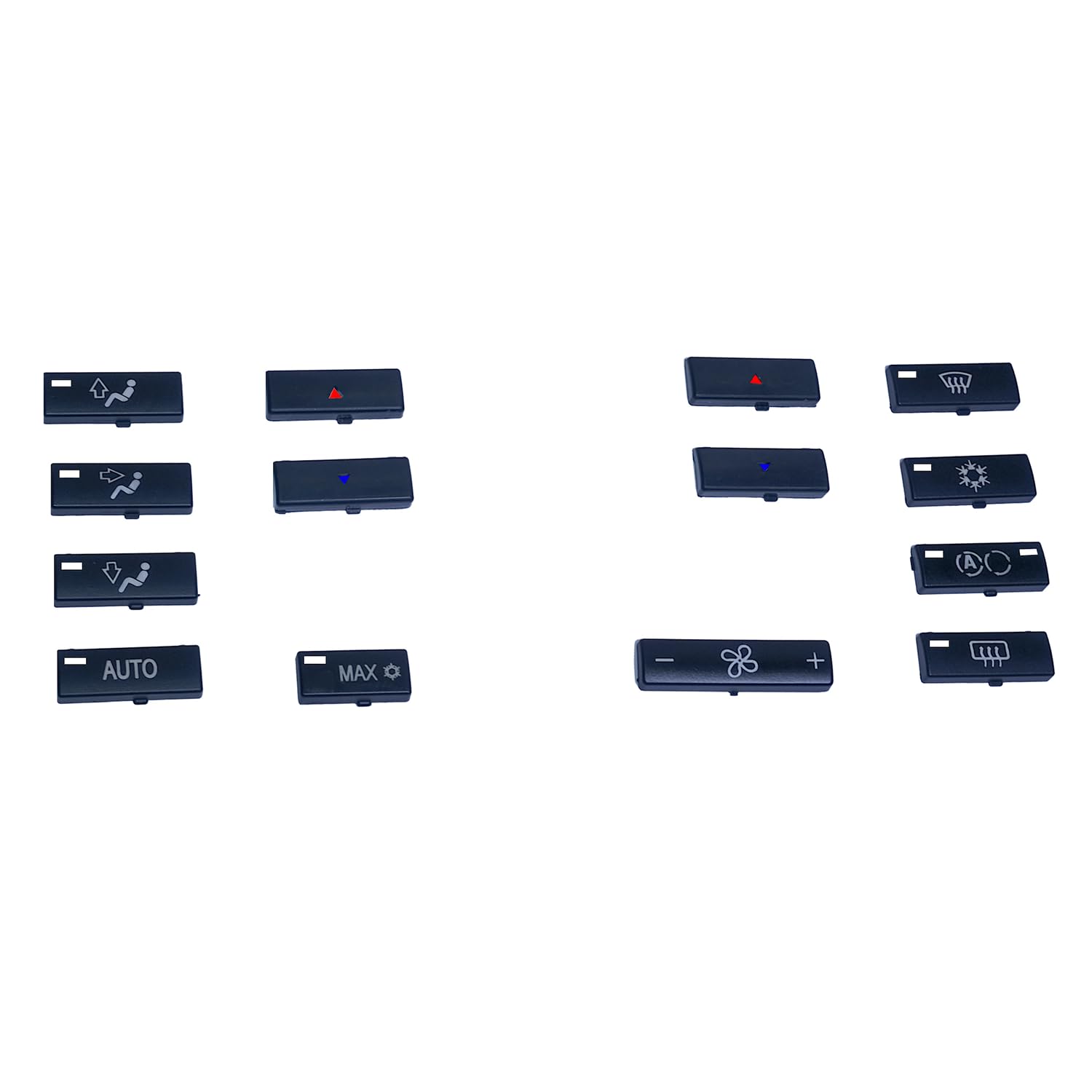 Juego de 14 botones de panel de aire acondicionado para BMW X5 E53 2000-2006