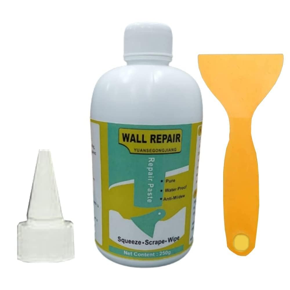 Wall Repair Paste Paint Wall Putty Paste Crack Filler for Walls and Joints Wall Mending Agent Wall Crack Repair Paste Damage Wall Crack Filler Paste Waterproof Wall Hole Filler (250gm, White)